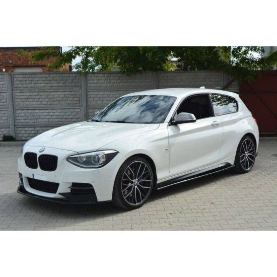 Μπροστινό Spoiler Για Bmw 1 F20 11-15 M-Pack Μαύρο Γυαλιστερό