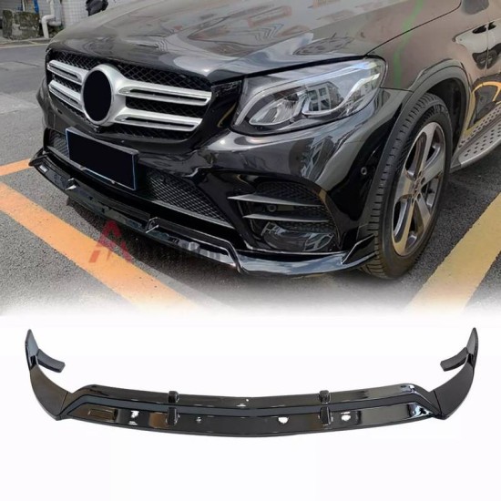 Μπροστινό Spoiler Για Mercedes-Benz GLC C253/X253 (2016-2020) AMG-Line Μαύρο Γυαλιστερό 3 Τεμάχια