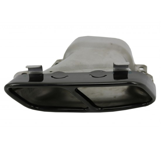 Μπούκες Εξάτμισης Για Mercedes-Benz A-Class W176 12-18 Amg A45 / CLA W117 13-18 Mαύρο (2 Διπλές)