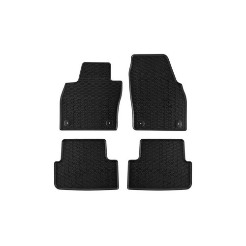 Λαστιχένια Πατάκια Geyer & Hosaja Για Volkswagen Polo, Seat Ibiza, Seat Arona Crossover 2017+  / Audi A1, Skoda Fabia, Volkswagen T-Cross 2018+  / Taigo 2020+  4 Τεμάχια Μαύρα 889/4C