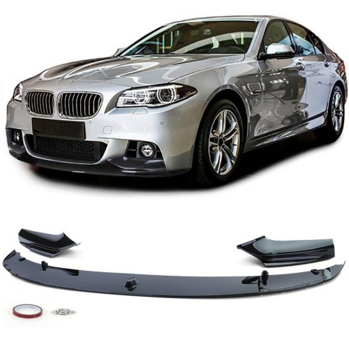 Μπροστινό Spoiler Για Bmw 5 F10 / F11 2010-2013 M-Tech Μαύρο Γυαλιστερο Από Abs Πλαστικό 1 Τεμάχιο