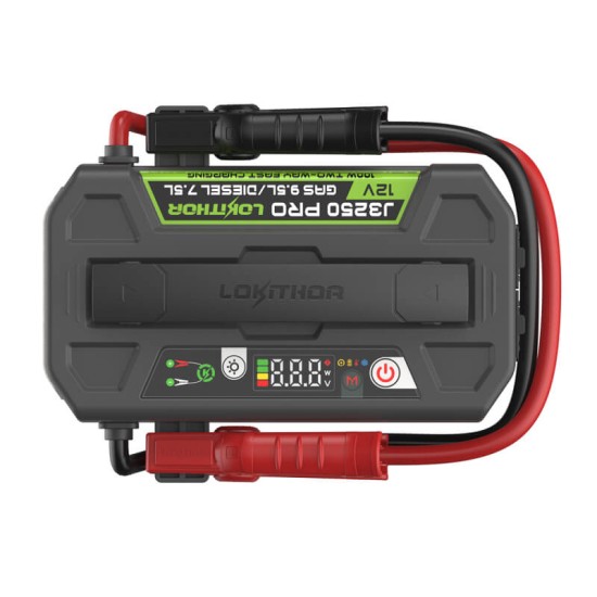 Εκκινητής Μπαταριών Αυτοκινήτου, Powerbank, Φακός Led 3 Σε1 Lokithor J3250 Pro LifePO4 12 Volt 3250A