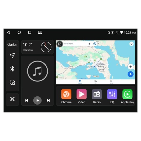 Navigation Multimedia 9" Tablet Universal GL700 Lite Series 8Core Android11 ​​6+128GB Clarion U-G76L-9
