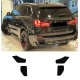 Splitters Πίσω Προφυλακτήρα Δεξιά & Αριστερά Για Bmw X5 F15 13-18 Με M-Technik Προφυλακτήρα M-Performance Look