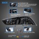 Πισινά Φανάρια Set Για Mitsubishi Lancer X 08-17 Led Bar Φιμέ VLAND