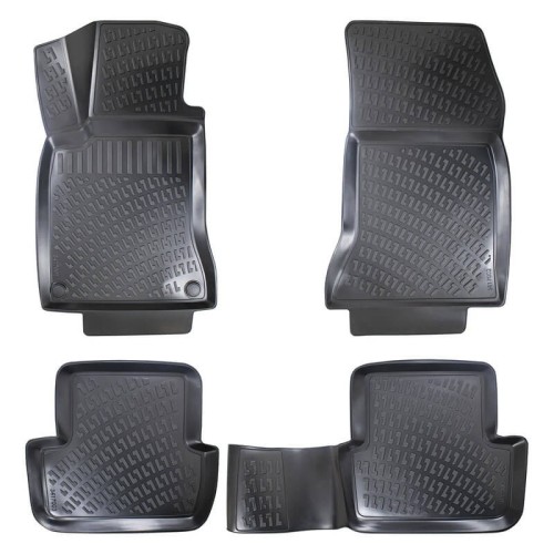 Πατάκια Σκαφάκια 3D Από Λάστιχο TPE Για Mercedes Β-CLΑSS W247 2019- Rizline 4 Τεμάχια Μαύρα