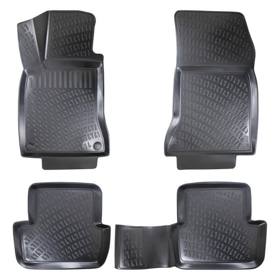Πατάκια Σκαφάκια 3D Από Λάστιχο TPE Για Mercedes Β-CLΑSS W247 2019- Rizline 4 Τεμάχια Μαύρα