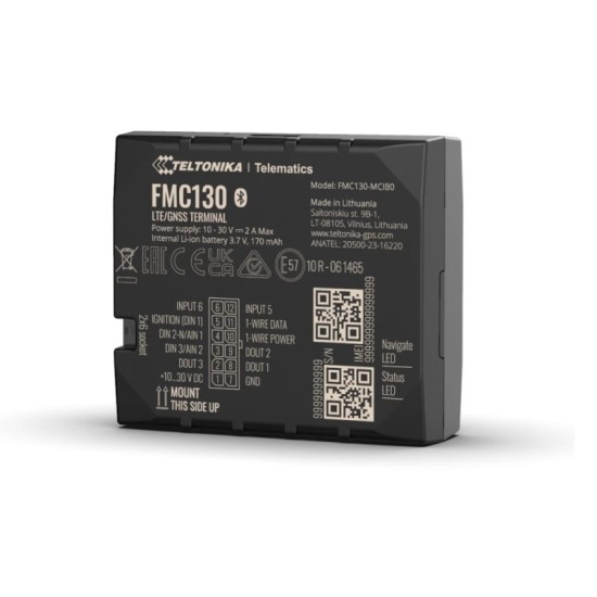 Gps Tracker Με Σύνδεση Με Συναγερμό 4G / LTE / GNSS Για Αυτοκίνητα / Φορτηγά Teltonika FMC 130 Canbus
