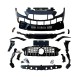 Μπροστινός Προφυλακτήρας Για Mercedes-Benz C-Class C205/W205 14-21 GTR Look (Black Mamba) Με Μαύρο/ Χρώμιο Μάσκα