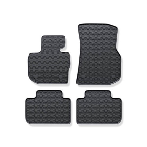 Λαστιχένια Πατάκια Geyer & Hosaja Για Bmw X3 G01 (2017 - 2024) /  X4 G02 (2018 - 2025) 4 Τεμάχια Μαύρα 915/4C