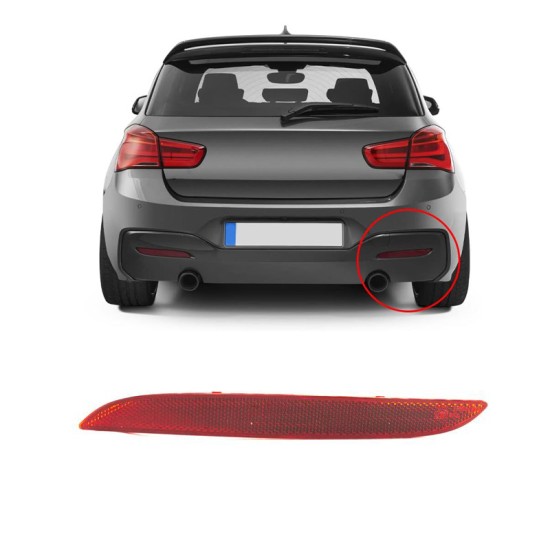Αντανακλαστικό Πίσω Προφυλακτήρα Δεξί Για Bmw 1 F20 LCI / F21 LCI 15-19 Facelift M-Tech 1 Τεμάχιο