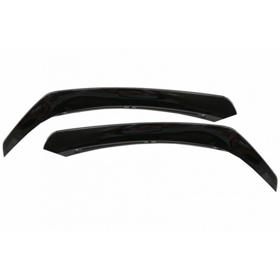 Splitters Μπροστινού Προφυλακτήρα Για Mercedes-Benz CLA W117 Facelift 16-18  Με Amg Line Προφυλακτήρα Piano Black 8 Τεμάχια