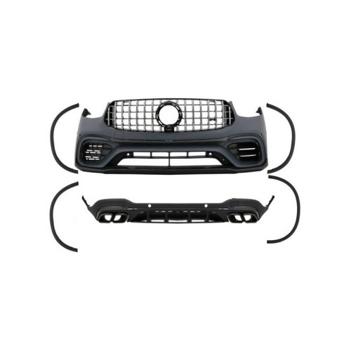 Body Kit Για Mercedes-Benz GLC SUV X253 Facelift 2020-2021 Amg Line GLC63sAmg Look Με Προφυλακτήρες, Μάσκα, Μπούκες