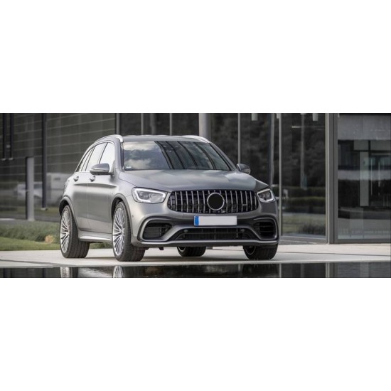 Body Kit Για Mercedes-Benz GLC SUV X253 Facelift 2020-2021 Amg Line GLC63sAmg Look Με Προφυλακτήρες, Μάσκα, Μπούκες