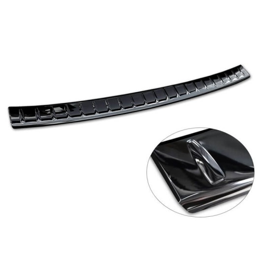 Προστατευτικό Πίσω Προφυλακτήρα Για Mercedes-Benz GLC X254 22+ Black Mirror Από Ανοξείδωτο Ατσάλι (Stainless Steel)