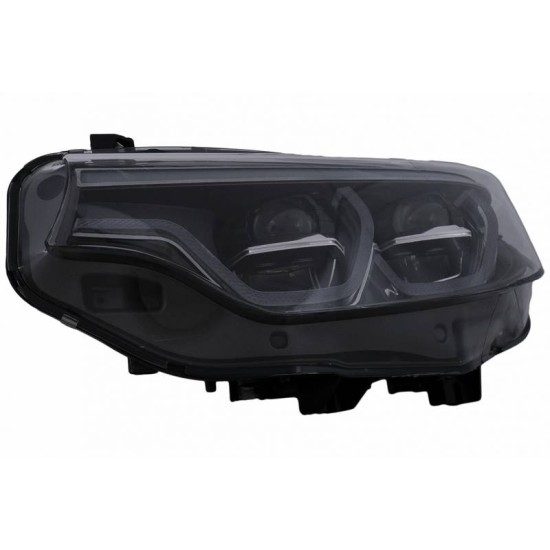 Μπροστινά Φανάρια Set Για Bmw 4 F32 F33 F36 (2013-2019) Conversion Από HID Σε LED Angel Eyes Μαύρα