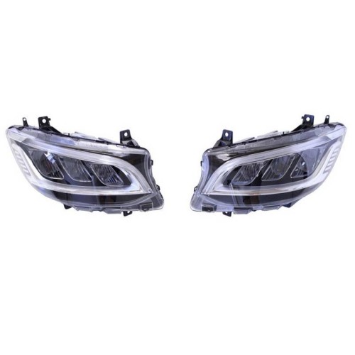Μπροστινά Φανάρια Set Για Mercedes-Benz Sprinter W907 2018-2023  Μαύρα Full Led Carner