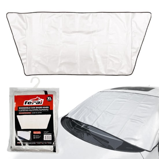 Ηλιοπροστασία Καλύπτρα Παρμπρίζ XLarge 280x110cm PVC Συνθετικό Δέρμα Feral 1 Τεμάχιο