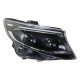 Μπροστινά Φανάρια Set Για Mercedes-Benz Vito W447 14-24 W448 2025 Look DRL Led Tube Μαύρα Carner