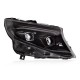 Μπροστινά Φανάρια Set Για Mercedes-Benz Vito W447 14-24 W448 2025 Look DRL Led Tube Μαύρα Carner