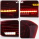 Πισινά Φανάρια Set Για Bmw 3 F30 11-18 Sedan CSL M3 F80 / Laser Look Red/Crystal Vland