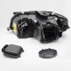 Μπροστινά Φανάρια Set Για Audi A3 8P 03-08 Angel Eyes Μαύρα H7/H7 Με Μοτέρ Depo