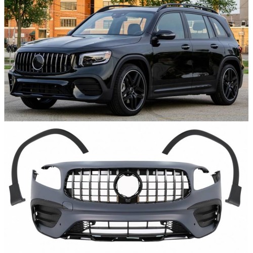 Μπροστινός Προφυλακτήρας Για Mercedes-Benz GLB X247 (2019-2023) GLB 35 Amg Look Με Μάσκα & 2 Ημίφτερα
