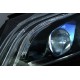 Μπροστινά Φανάρια Set Για Mercedes-Benz C-Class W205 14-20 Upgrade To Maybach Full Led DRL Μαύρα Με Μοτέρ Carner