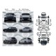 Body Kit Για Porsche Cayenne 9Y0.1 2018-2023 Upgrade σε 2024+  9Y0.2 Turbo GT Look