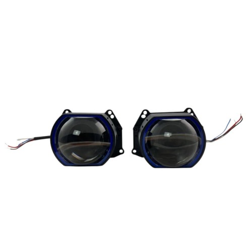 Προτζέκτορες Φαναριών Τετράγωνοι Bi-Led Για Retrofit 3.0" Α38 6000Κ 58W / 68W 2 Τεμάχια
