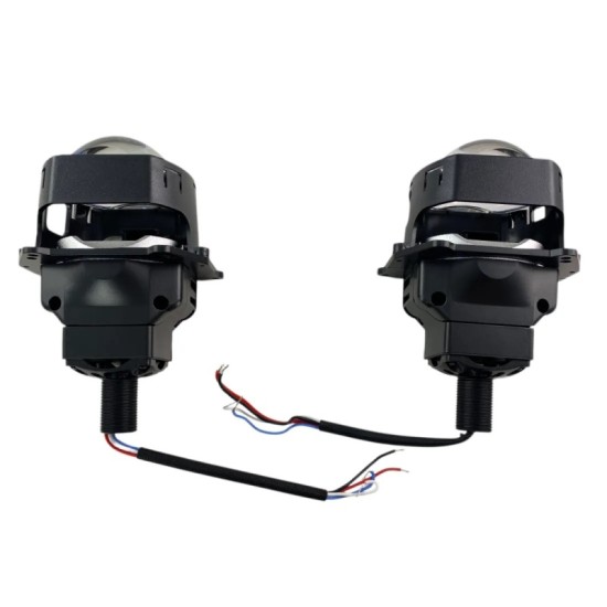 Προτζέκτορες Φαναριών Τετράγωνοι Bi-Led Για Retrofit 3.0" Α38 6000Κ 58W / 68W 2 Τεμάχια