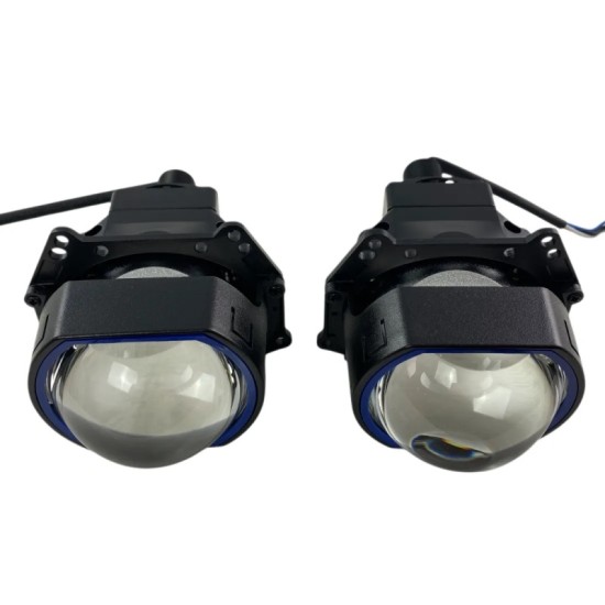 Προτζέκτορες Φαναριών Τετράγωνοι Bi-Led Για Retrofit 3.0" Α38 6000Κ 58W / 68W 2 Τεμάχια