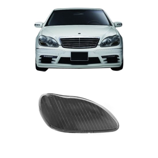 Κρύσταλλο Φαναριού Δεξί Για Mercedes-Benz S-Class W220 98-05 1 Τεμάχιο