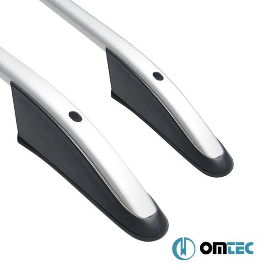 Μπάρες Οροφής Railing Για Fiat Doblo 2010-2021 MVN 263 / Opel Combo 2011-2018 MVN IV Ασημί 2 Τεμάχια