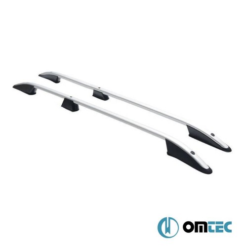 Μπάρες Οροφής Railing Για Citroën Berlingo 2019- MVN K9 / Fiat Doblo 2022- MVN K9 / Opel Combo 2019- MVN V / Peugeot Partner 2019- MVN K9/ Toyota Proace City Cargo 2019- VAN I Ασημί 2 Τεμάχια