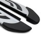 Πλαινά Σκαλοπάτια FABA (Silver-Black-260cm) 2 Τεμάχια Αλουμινίου Χωρίς Βάσεις
