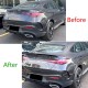 Αεροτομή Πορτ Παγκάζ Για Mercedes-Benz GLC C254 2023+ Coupe Piano Black Από Abs Πλαστικό