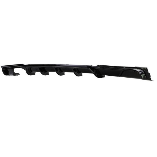 Diffuser Πίσω Προφυλακτήρα Για Bmw 3 F30/F31 11-19 M-Packet Μαύρο Γυαλιστερό Με 1 Διπλή Τρύπα Εξάτμισης Αριστερά Από Abs Πλαστικό 1 Τεμάχιο