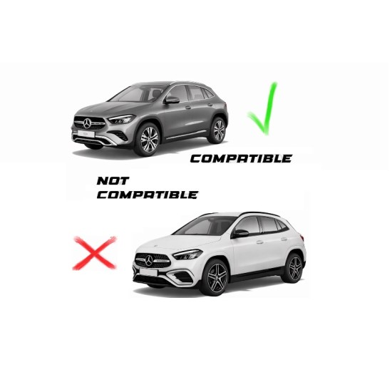 Μάσκα Για Mercedes-Benz GLA H247 Facelift 24+ Panamericana Look Γυαλιστερή Μαύρη 1 Τεμάχιο