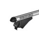 Μπάρες Οροφής Αλουμινίου Universal Menabo Tiger XL 132cm Railing System Σετ Με Πόδια Και Κλειδαριά Ασημί 2 Τεμάχια