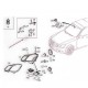 Βάσεις Επισκευής Δεξιού Φαναριού Για Mercedes-Benz E-Class W212 09-12 Pre Facelift 3 Τεμάχια