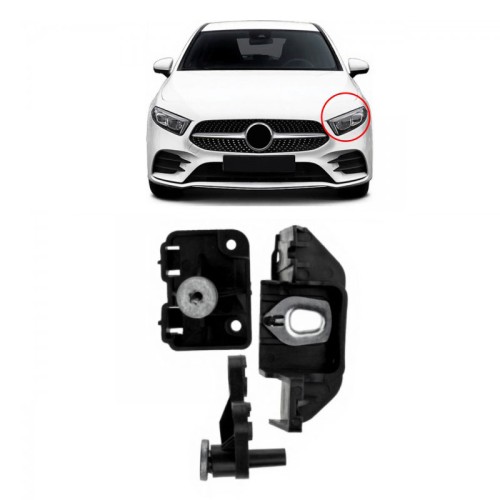 Βάσεις Επισκευής Αριστερού Φαναριού Για Mercedes-Benz A-Class W177 18+ / CLA C118/W118 19+ 3 Τεμάχια