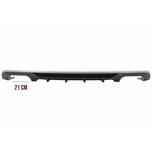 Diffuser Πίσω Προφυλακτήρα Για A3 8V Facelift 16-20 Sedan / Cabrio S3 Look Για Απλό Προφυλακτήρα Από Abs Πλαστικό