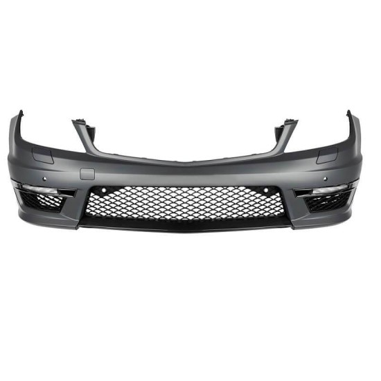 Μπροστινός Προφυλακτήρας Για Mercedes-Benz C-Class W204 07-14 Amg 63 Facelift Look Με DRL