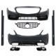 Body Kit Για Mercedes-Benz C-Class W205 14-20 Sedan Amg C63s Facelift Look Με Μάσκα & Μπούκες Black Edition