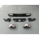 Body Kit Για Mercedes-Benz C-Class W205 14-20 Sedan Amg C63s Facelift Look Με Μάσκα & Μπούκες Black Edition