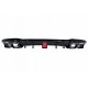 Diffuser Πίσω Προφυλακτήρα Για Mercedes-Benz E-Class W213 16-19 Με Amg Line Προφυλακτήρα Μαύρο Brabus Look Με Μαύρες Μπούκες