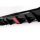 Diffuser Πίσω Προφυλακτήρα Για Mercedes-Benz E-Class W213 16-19 Με Amg Line Προφυλακτήρα Μαύρο Brabus Look Με Μαύρες Μπούκες