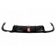 Diffuser Πίσω Προφυλακτήρα Για Mercedes-Benz E-Class W213 16-19 Με Amg Line Προφυλακτήρα Μαύρο Brabus Look Με Μαύρες Μπούκες