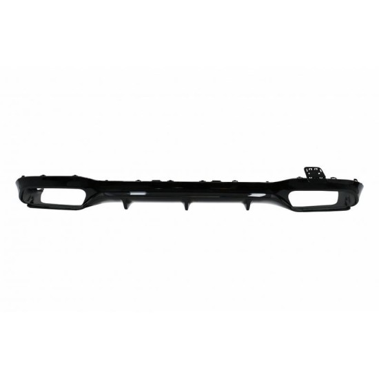 Diffuser Πίσω Προφυλακτήρα Για Mercedes-Benz E-Class W213 16-19 Με Amg Line Προφυλακτήρα Μαύρο Amg 63 Look Με Μαύρες Μπούκες